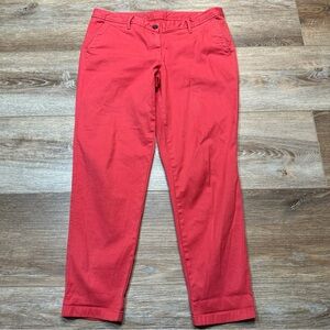 Talbots Red Straight Leg Pants